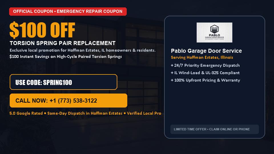 Pablo Garage Door Service $100 OFF Dual Torsion Spring Replacement