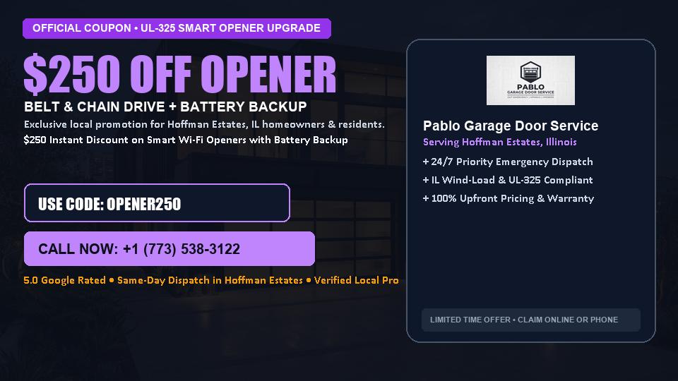 Pablo Garage Door Service $250 OFF Premium LiftMaster Opener Installation in Hoffman Estates, IL